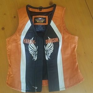 Women's XS Harley Davidson leather vest